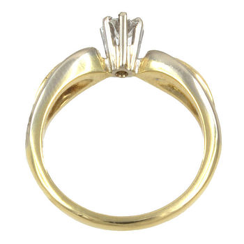 18ct gold Diamond 23pt Solitaire Ring size M½